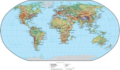 Coordinates On A World Map