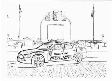 Cop Car Coloring Pages
