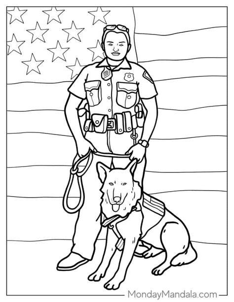 Cop Coloring Page