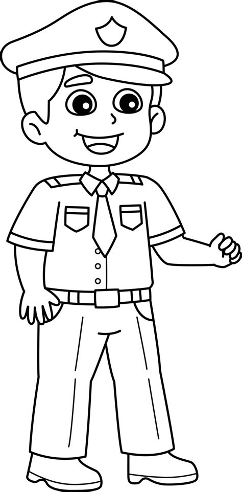 Cop Coloring Pages
