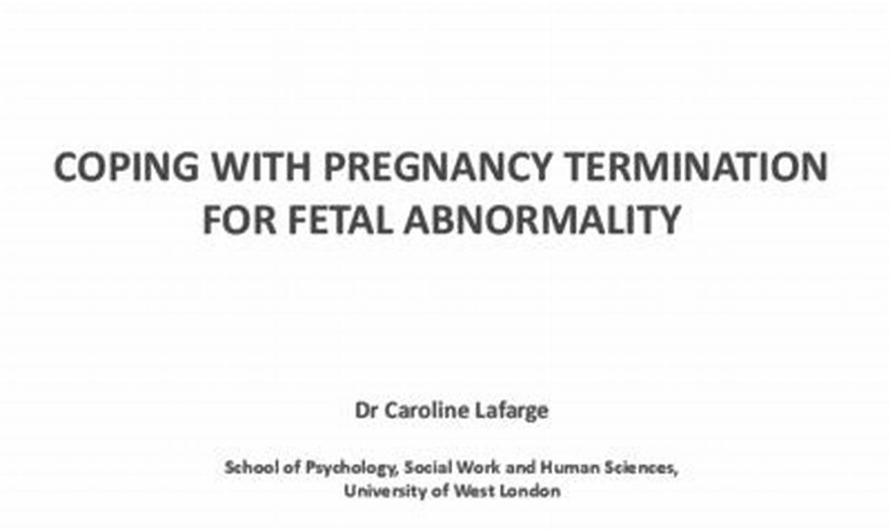 Coping strategies: fetal abnormalities