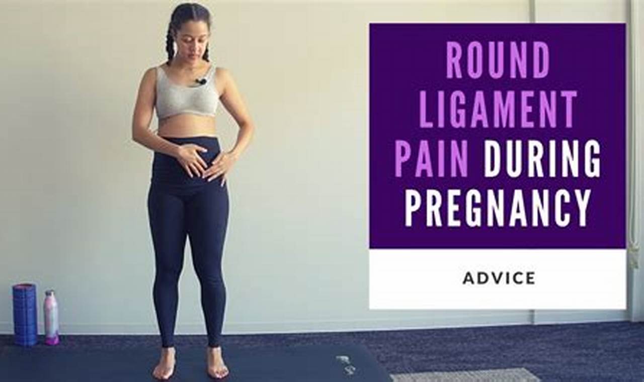 Coping with pregnancy-related round ligament pain