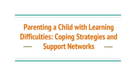 Coping Strategies and Support Networks