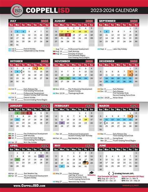 Coppell Isd Calendar 2024 25