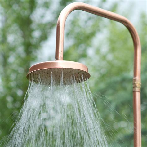 Jardin Pure Copper Outdoor Shower with Garden Tap Outdoor shower, Copper shower head, Garden