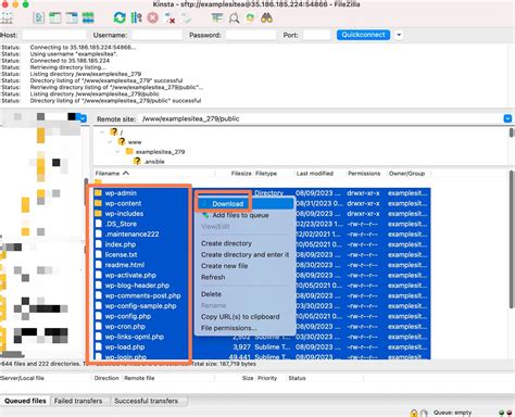 Copy Over WordPress Files