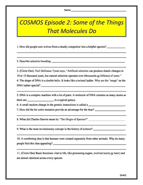 Copy_of_Cosmos_-_Episode_2_Questions - Cosmos Episode 2 Worksheet Name