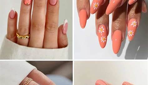Coral Nails, Peach Dress, Whimsical Bride: Coral Infused Delights