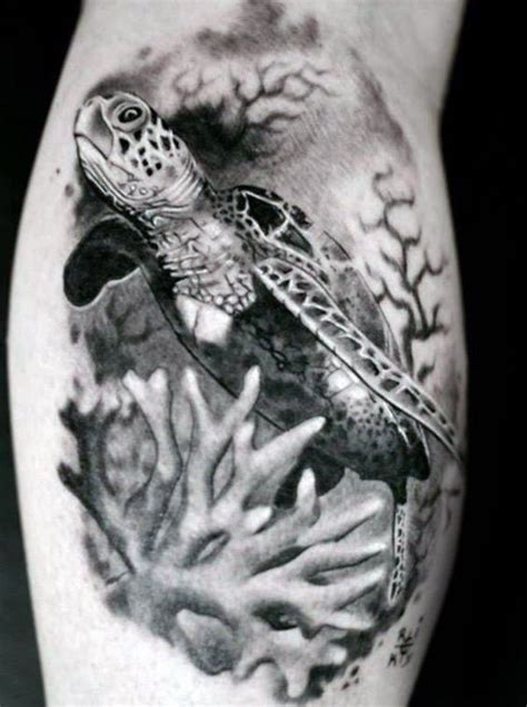 Coral Reef Tattoo Black And White