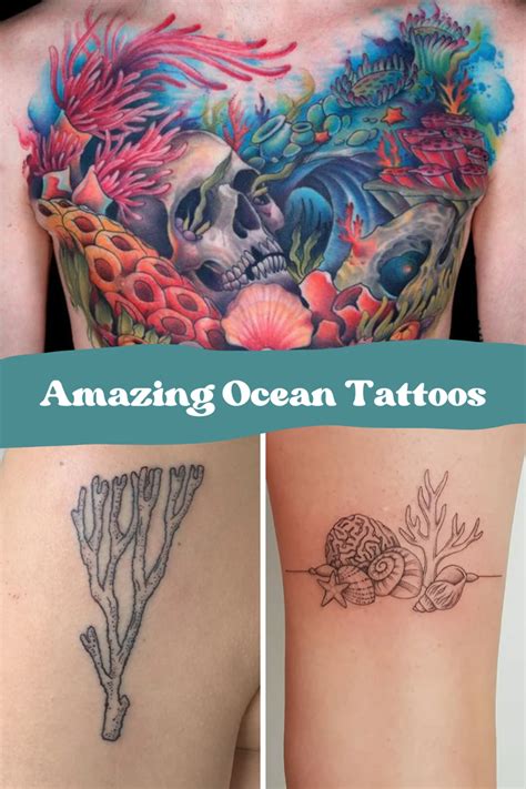 50 Coral Reef Tattoo Designs For Men Aquatic Ink Mastery