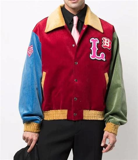 Corduroy Color Block Jacket