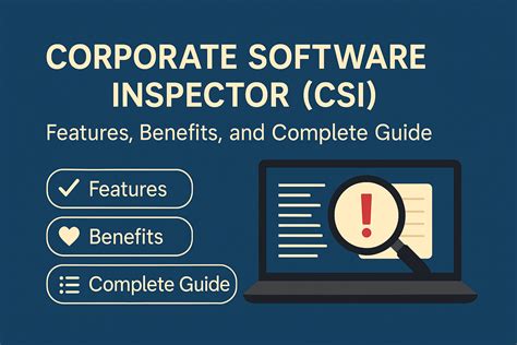 Core Features of a High-Performing Software Inspector