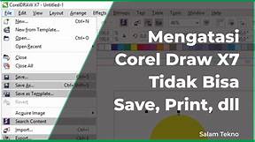 CorelDRAW X7 masalah save Indonesia