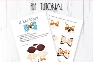 Download Corgi Bow Template