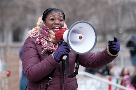 Cori Bush protesting in Ferguson