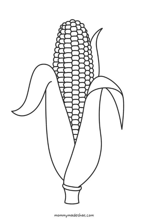 Corn Template Printable Free