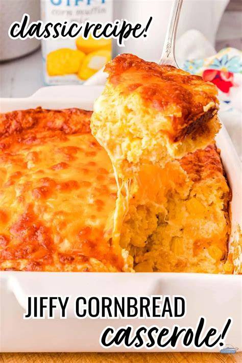 Cornbread Casserole Recipe With Jiffy - Chefinoz