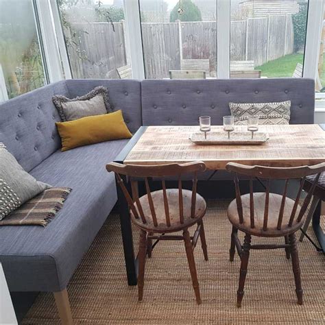 Corner bench dining room table set