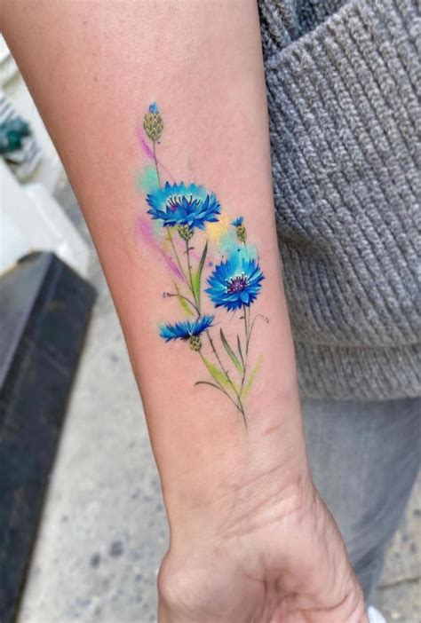 Stunning Cornflower Tattoo Designs for a Unique Look