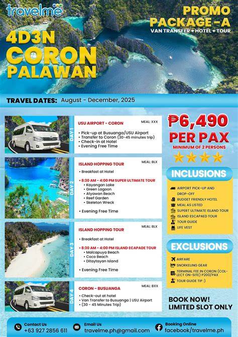 Coron Booking Process