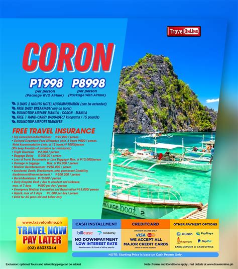 Coron Tour Price