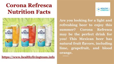 Corona Refresca Nutrition Info