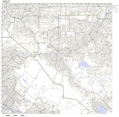 Corona CA Zip Code Map