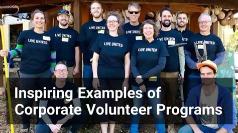 Corporate Volunteer Programs Examples
