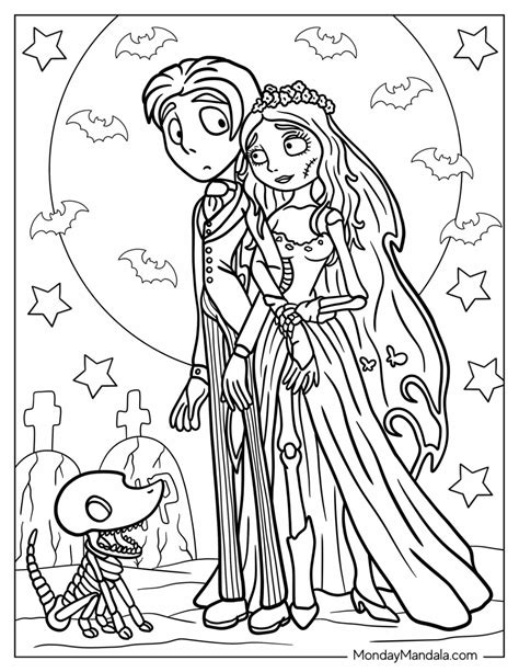 Corpse Bride Coloring Pages