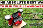Correct Way to Turn Your Lawnmower Over