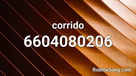 Corrido Roblox ID