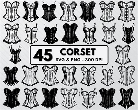 Transform Your Style with our Exquisite Corset SVG Collection - Unleash Your Creativity Today!