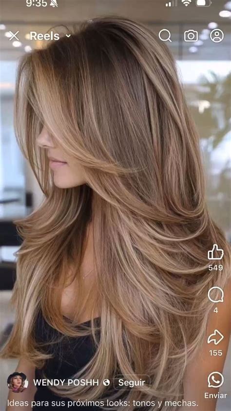 Corte De Pelo Desflecado Largo Liso