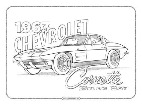 Corvette Coloring Page