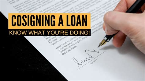 Cosigning For Business Loan