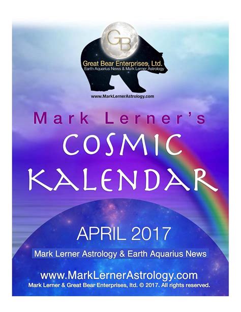 Cosmic Calendar Mark Lerner