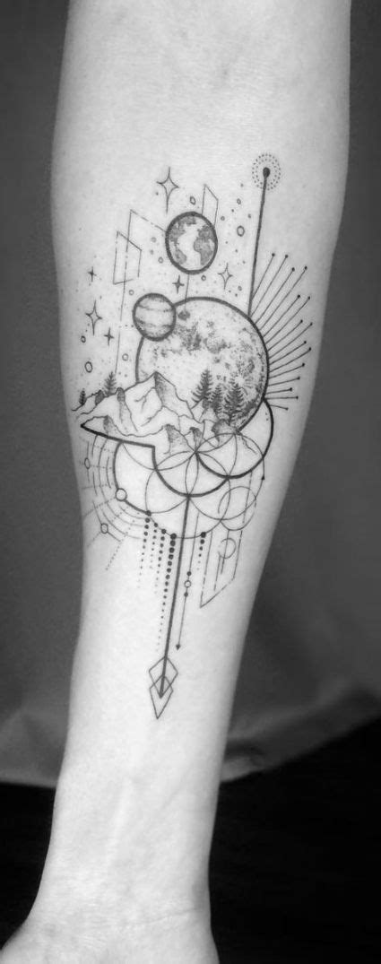 Cosmic Collage - Patch work Tattoo Ideas