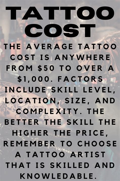 Tattoo Price Finding the Right Design For Your Budget