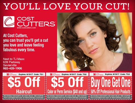 Cost Cutters Coupons USD5 Off Printable
