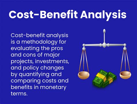 Cost benefits analysis