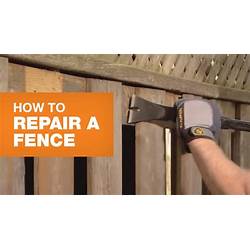 Cost of repairing a broken fence