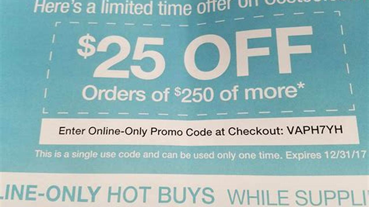 Costco Promo Code 25 Off 2025