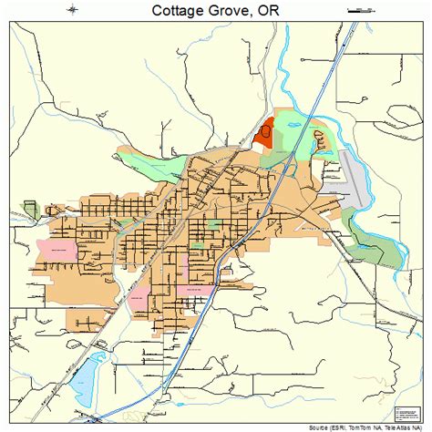 Cottage Grove Oregon Map