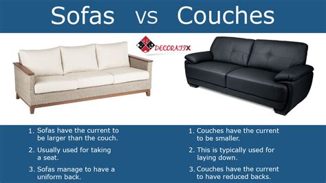 Couch Sofa Difference