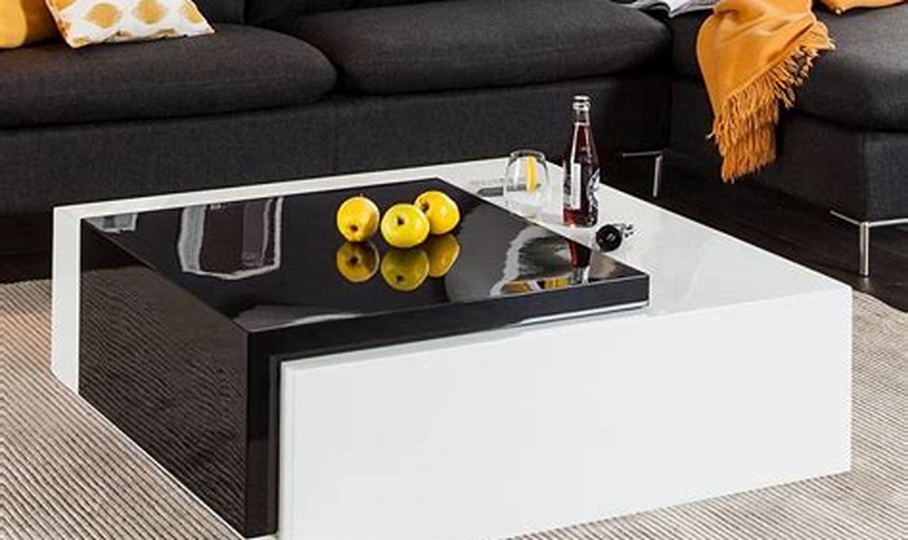 Couchtisch Weiß Schwarz - Elegante Möbelstücke für Ihr Wohnzimmer
