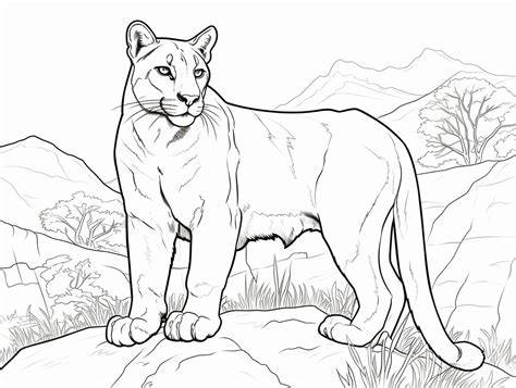 Cougar Coloring Pages