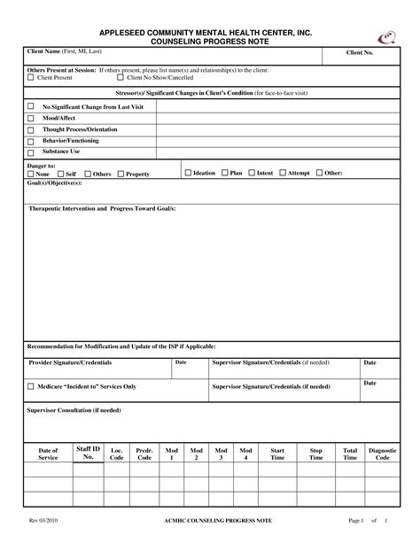 8+ Counseling Note Templates PDF