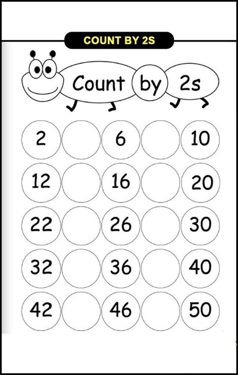 Count by 2s Worksheets Activity Shelter