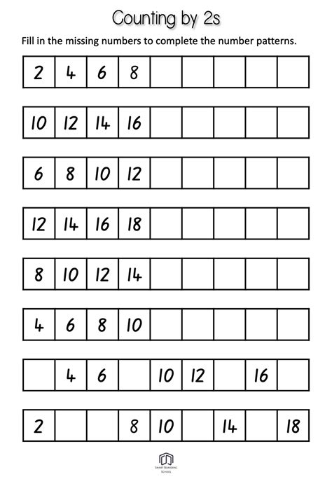 Count by 2s Worksheet | K5 Worksheets