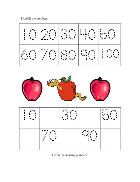 Counting By 10s Worksheet